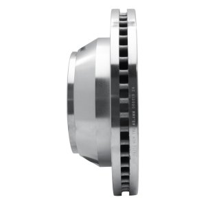 Ford E-Super Duty Brake Rotor (1) - Rear Left - R1 Concepts - Drilled & Slotted - Silver - `08-`20